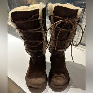 NEVER WORN, classic Lace-up UGG boots!  NEW!